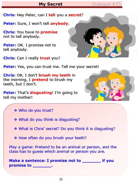 ESL Dialogues: My Secret (Beginner)