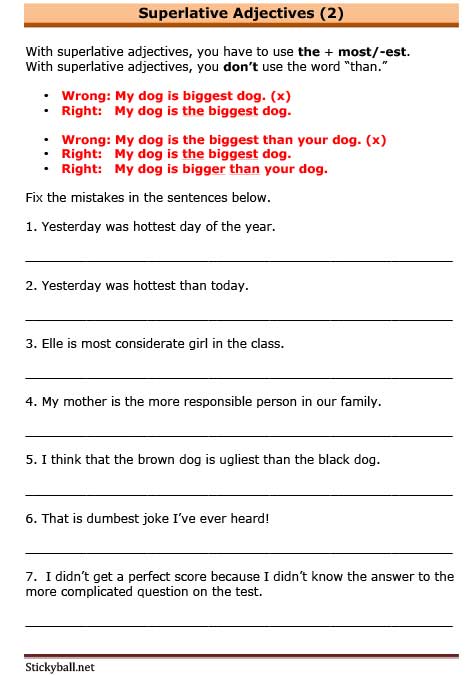 89 Free Correcting Mistakes Worksheets