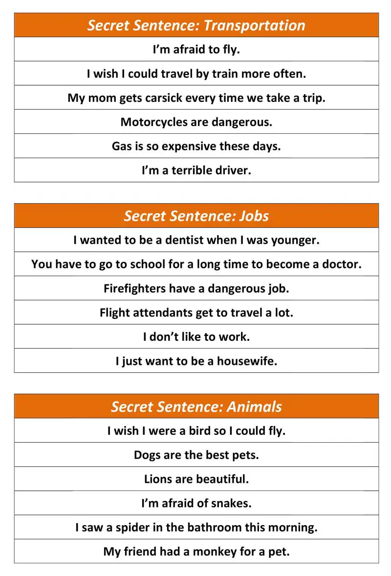 esl-conversation-activity-secret-sentence-advanced