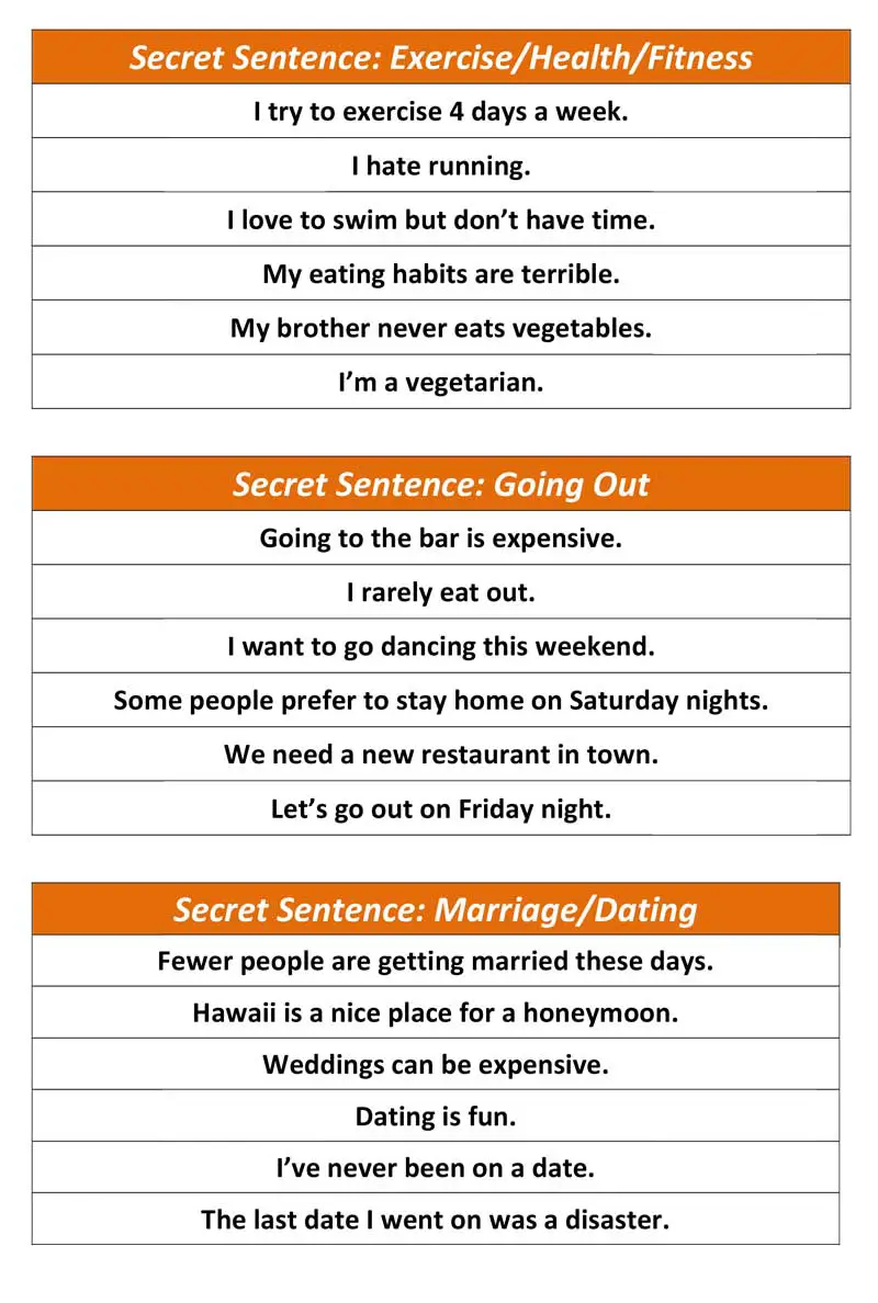 Secret Sentences Worksheets Pdf