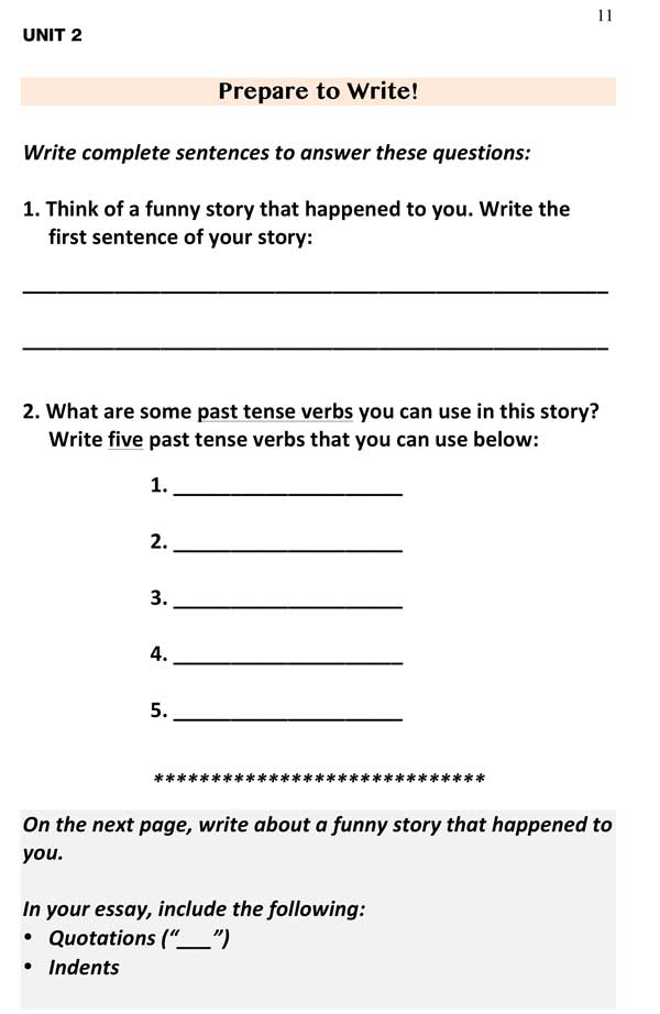 how to write a funny essay