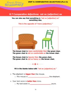 Read more about the article COMPARATIVE ADJECTIVES (14): “not as adjective as”