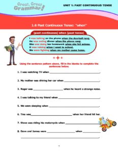 Read more about the article PAST CONTINUOUS TENSE (4): Review