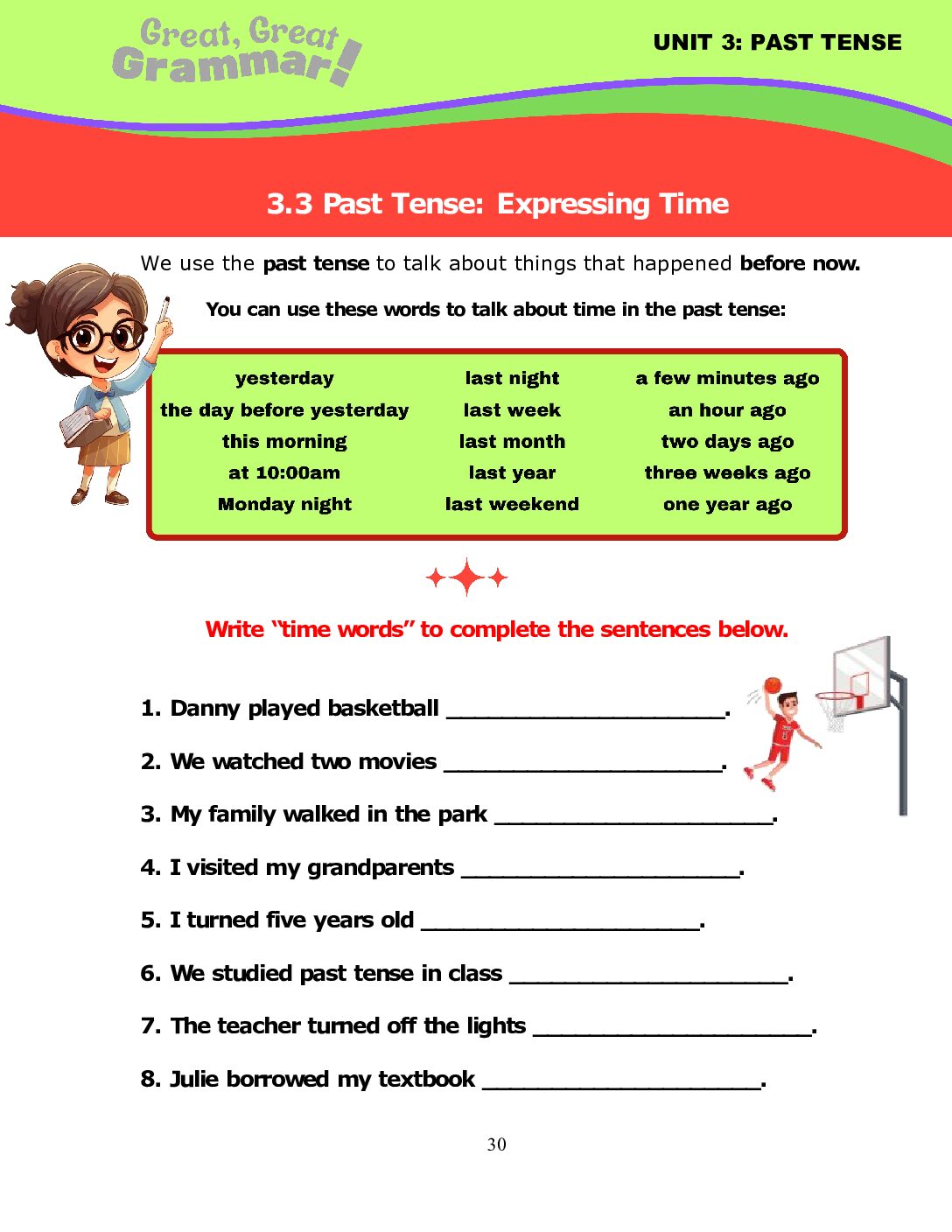 Read more about the article PAST TENSE (3): Expressing Time