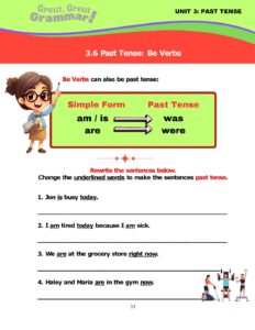 Read more about the article PAST TENSE (6): Be Verbs