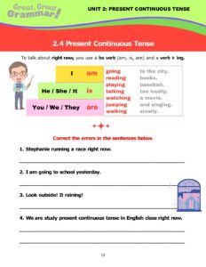Read more about the article PRESENT CONTINUOUS TENSE (4): Error Correction
