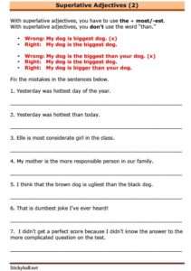 Read more about the article ESL Grammar Worksheets: Review of Superlative Adjectives