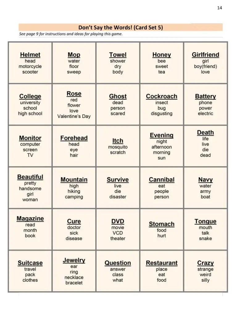 Intermediate words