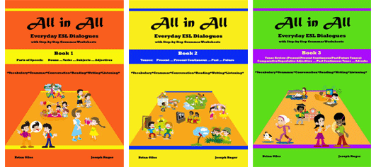 All in All: Everyday ESL Dialogues (with accompanying grammar worksheets)