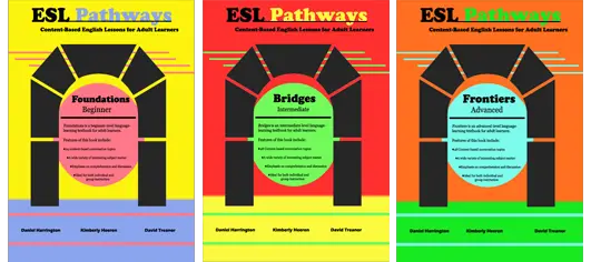 ESL Pathways: Adult ESL Lessons (Books 1-2-3)