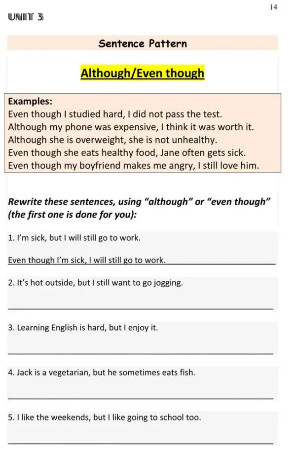 ESL Beginner Writing: 
