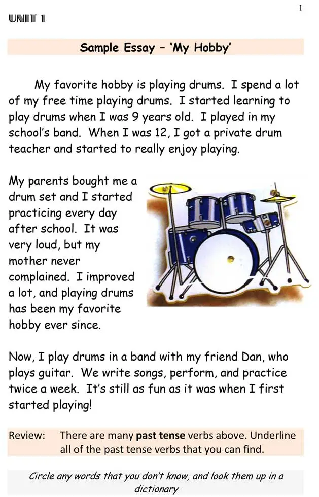 
hobbies examples for students