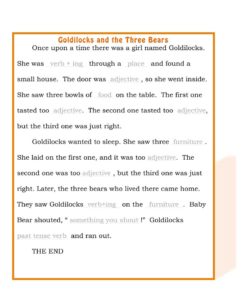 Read more about the article ESL Ad Lib Madness! “Goldilocks and the Three Bears”