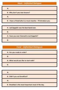 Read more about the article ESL Conversation Activity: Unfinished Dialogues (Advanced)