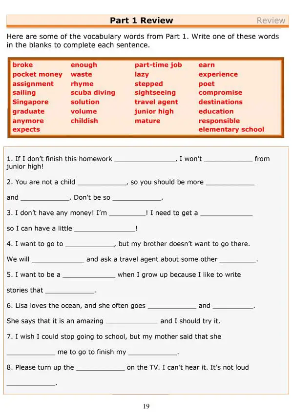 Read more about the article ESL Dialogues: Vocabulary Review Lesson! (Book 3, Unit 1)