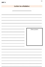 ESL Beginner Writing: Writing Assignment "Letter to a Relative ...