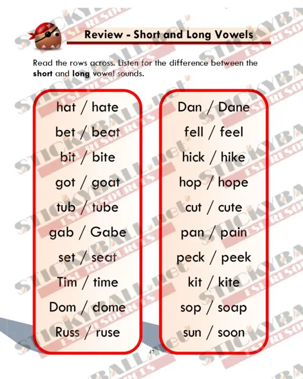 Phonics Monster: Book 3 (Long Vowels)