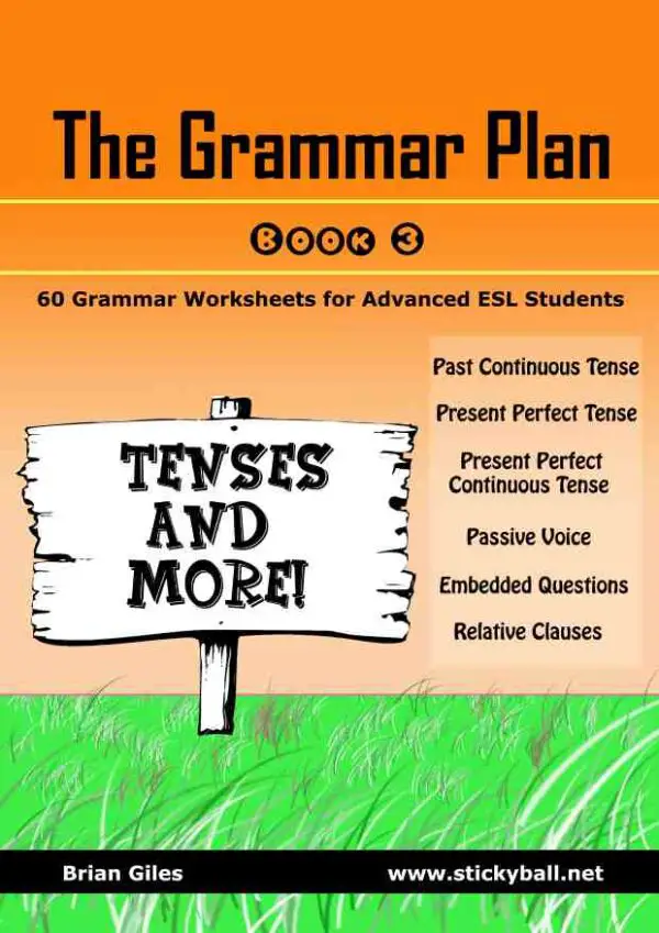 The Grammar Plan: Book 3 (Tenses and More!)
