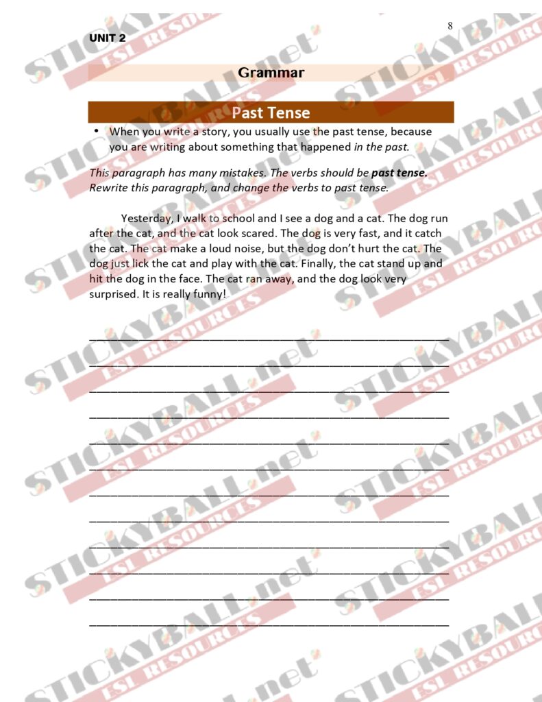 Write Right: Book 1 (Beginner-Level Writing Lessons) - Stickyball ESL ...
