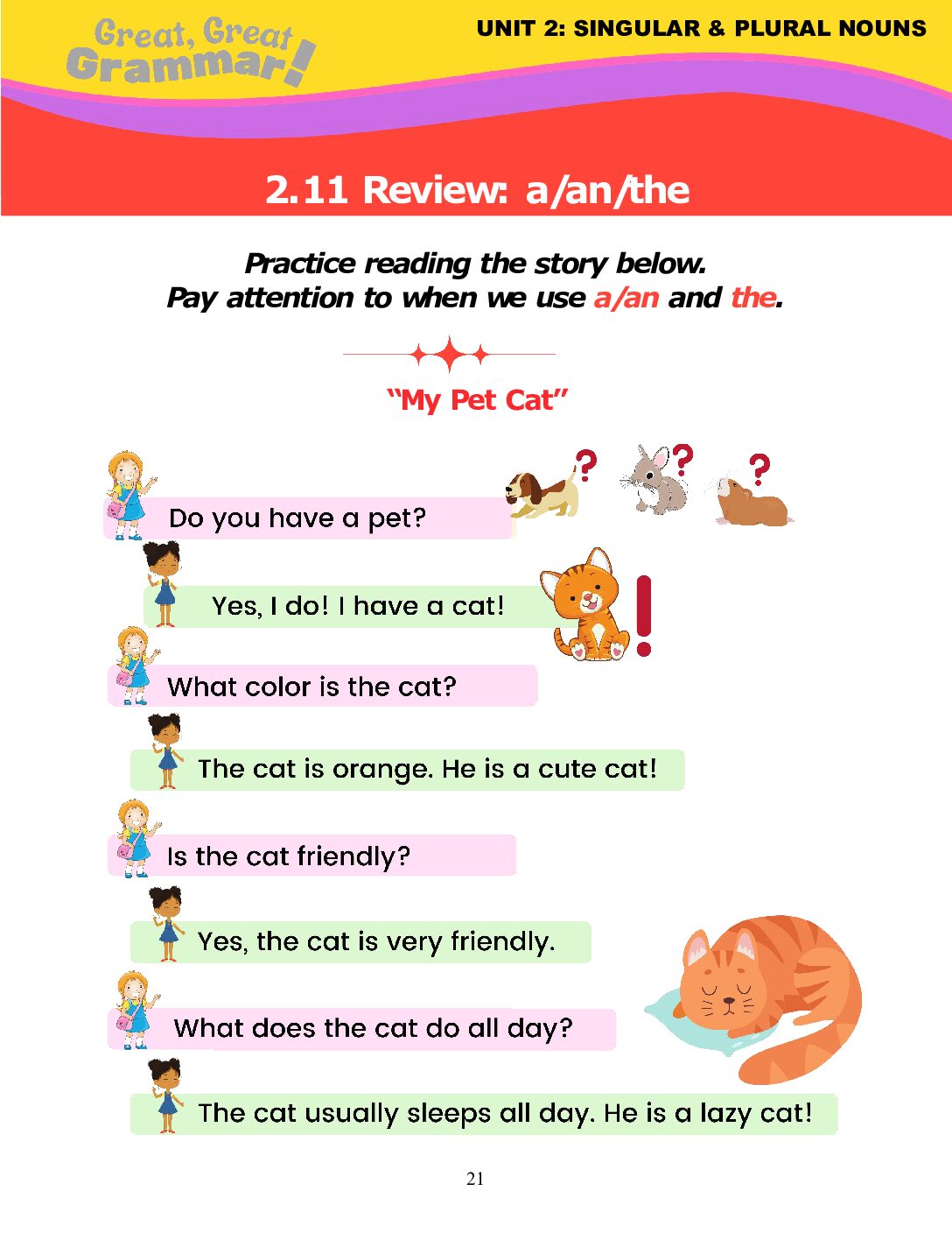 Read more about the article ARTICLES (a/an/the): Review of a/an & the