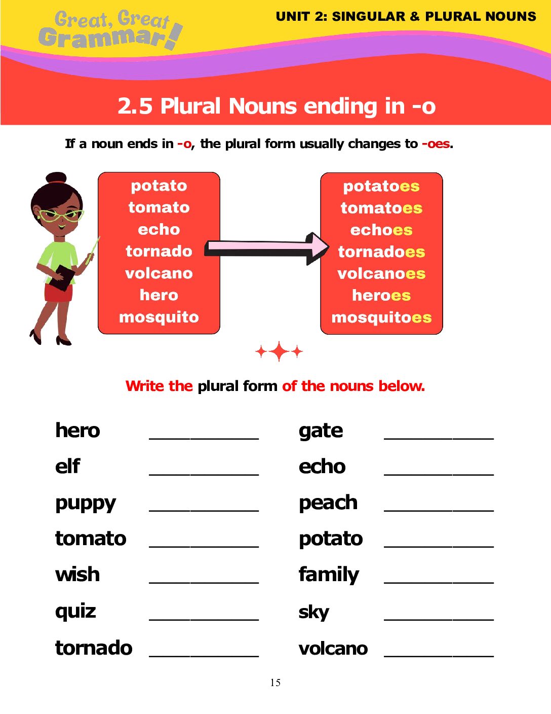 Read more about the article PLURAL NOUNS: ending in -o