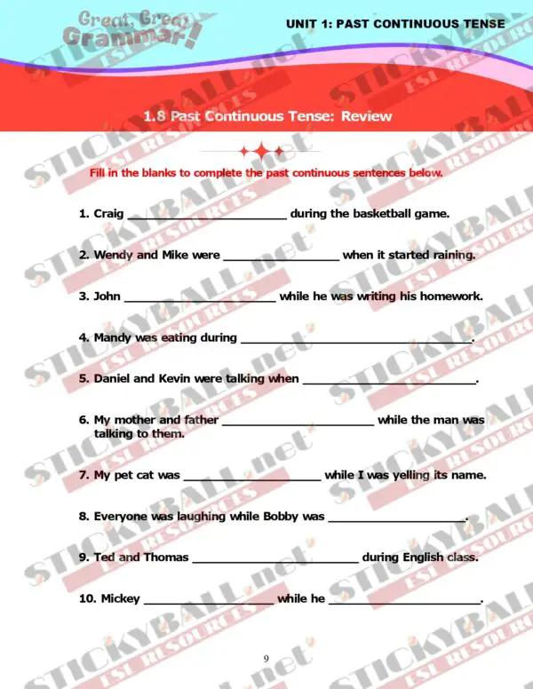 Great, Great Grammar! - Book 3: Tenses and More!