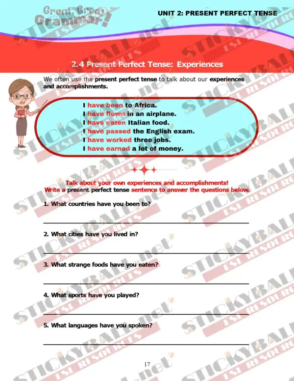 Great, Great Grammar! - Book 3: Tenses and More!