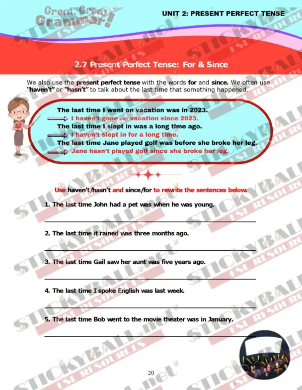 Great, Great Grammar! - Book 3: Tenses and More!