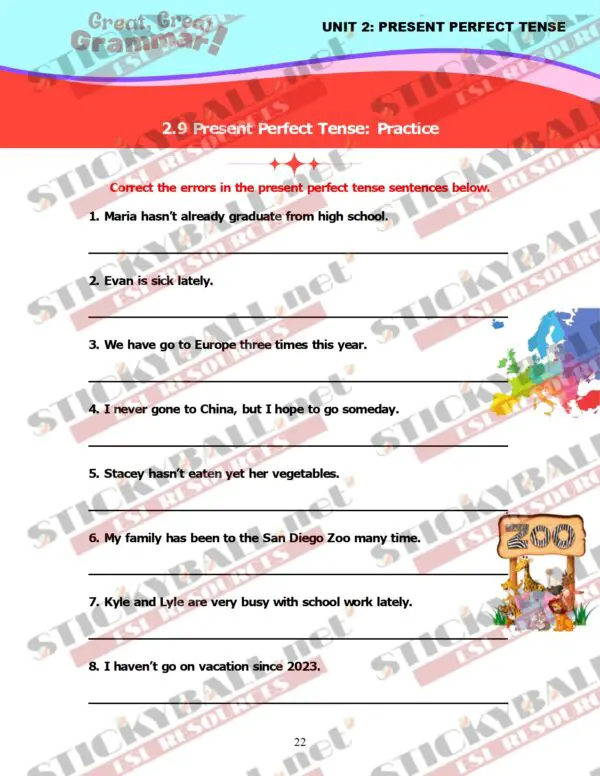 Great, Great Grammar! - Book 3: Tenses and More!