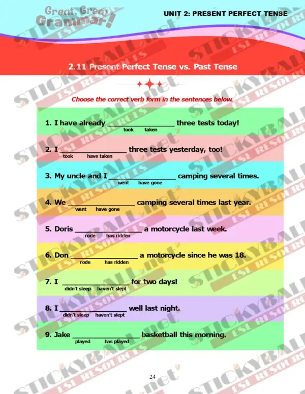 Great, Great Grammar! - Book 3: Tenses and More!