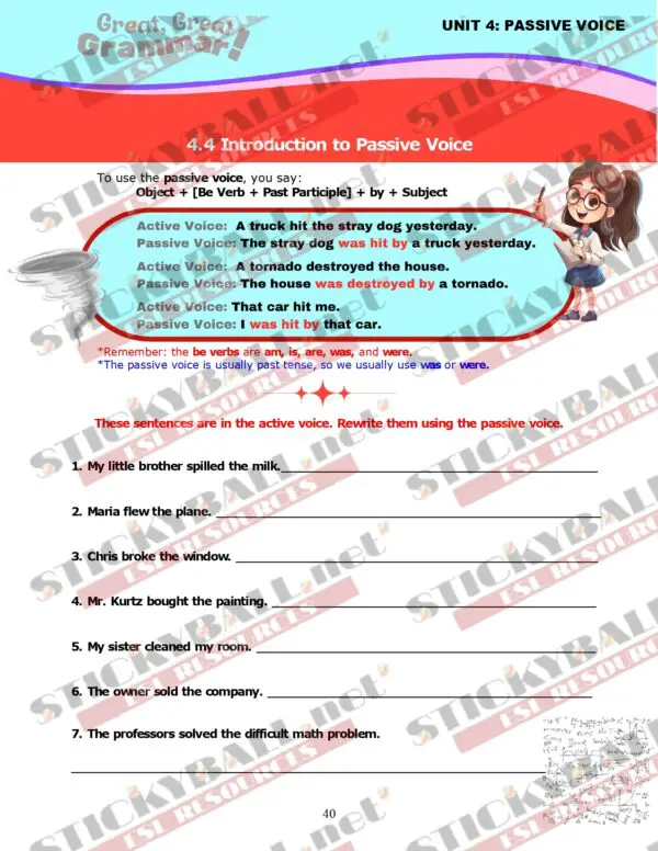Great, Great Grammar! - Book 3: Tenses and More!