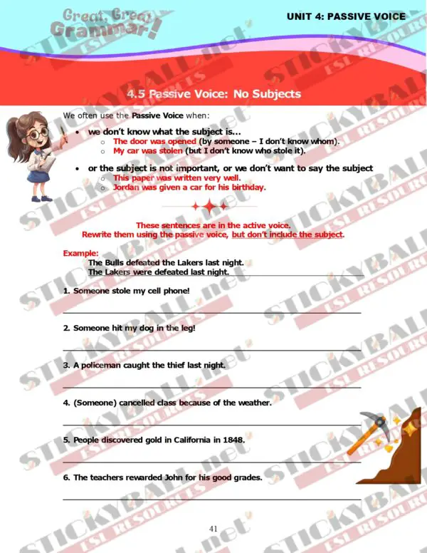 Great, Great Grammar! - Book 3: Tenses and More!