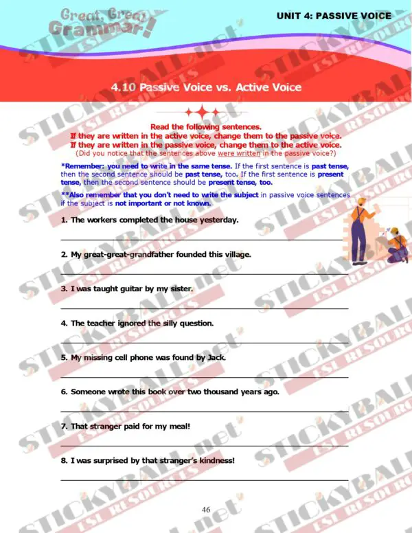 Great, Great Grammar! - Book 3: Tenses and More!