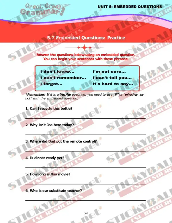 Great, Great Grammar! - Book 3: Tenses and More!