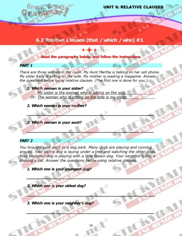 Great, Great Grammar! - Book 3: Tenses and More!