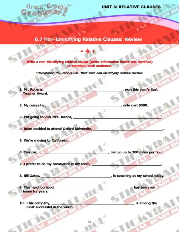 Great, Great Grammar! - Book 3: Tenses and More!