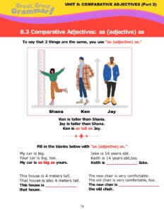Read more about the article COMPARATIVE ADJECTIVES (11): “as adjective as”