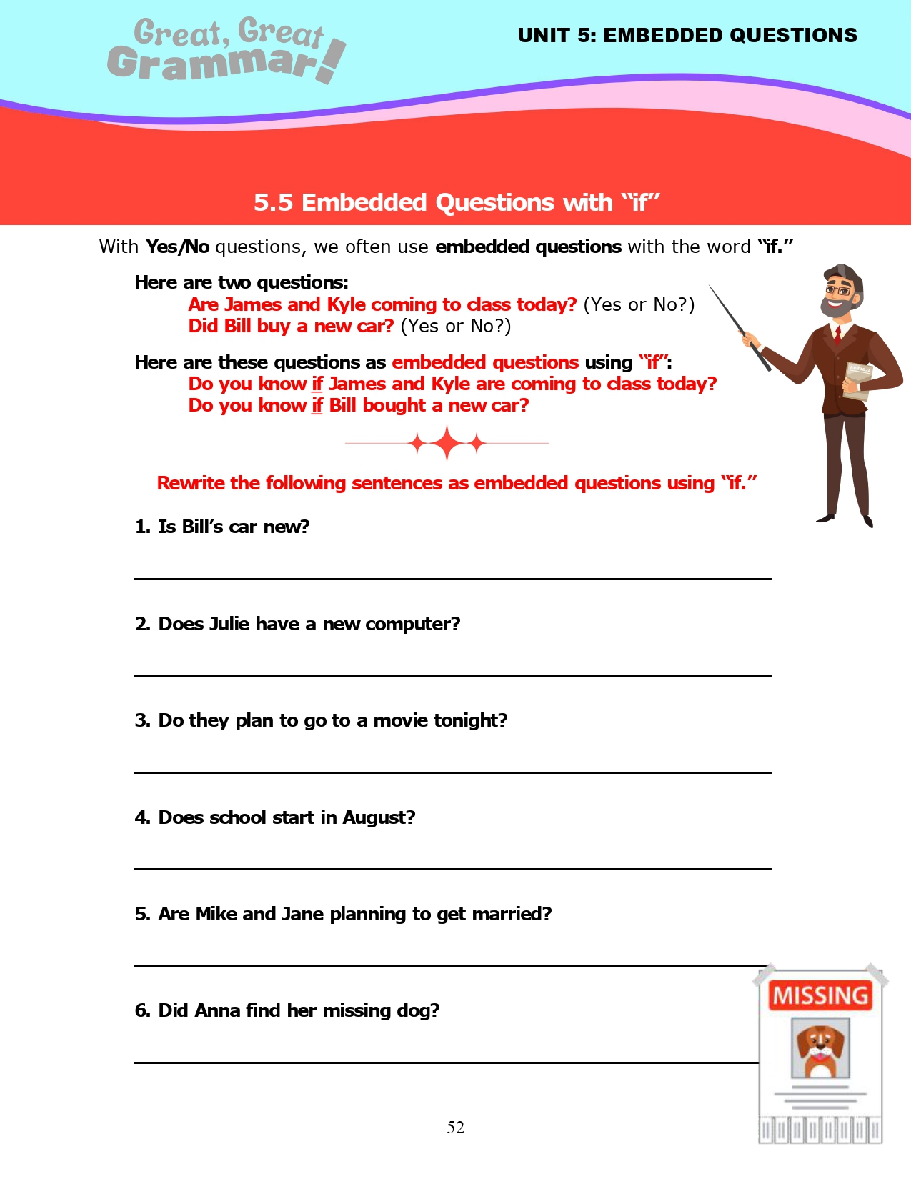 Read more about the article ESL Grammar: EMBEDDED QUESTIONS (5) – “if”