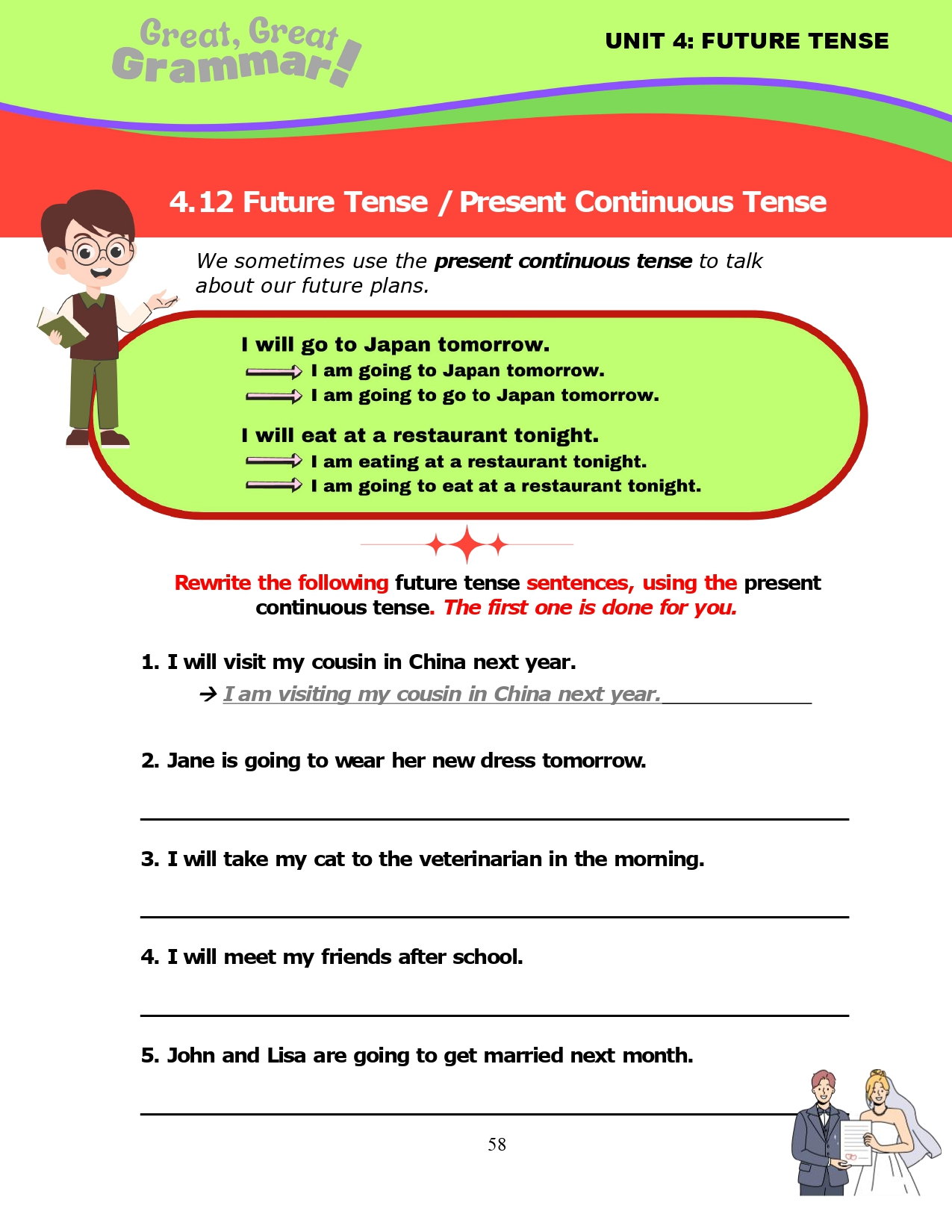Read more about the article ESL Grammar: FUTURE TENSE (10) – Future Tense / Present Continuous Tense