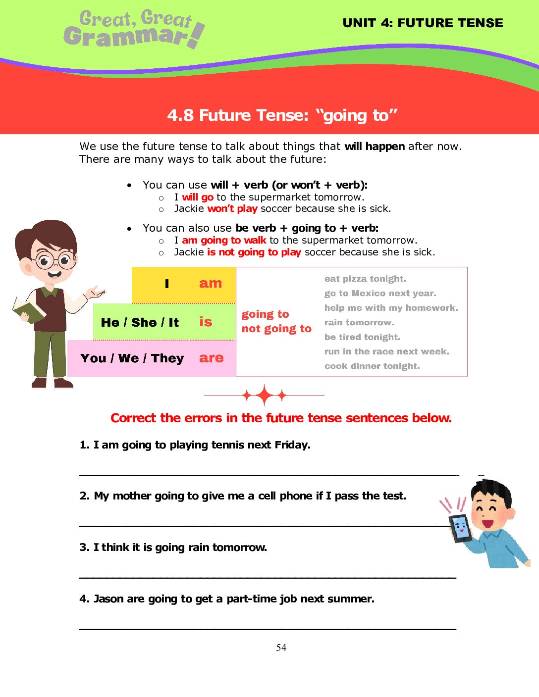 Read more about the article FUTURE TENSE (6): “going to”