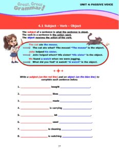 Read more about the article PASSIVE VOICE (1): Subject – Verb – Object