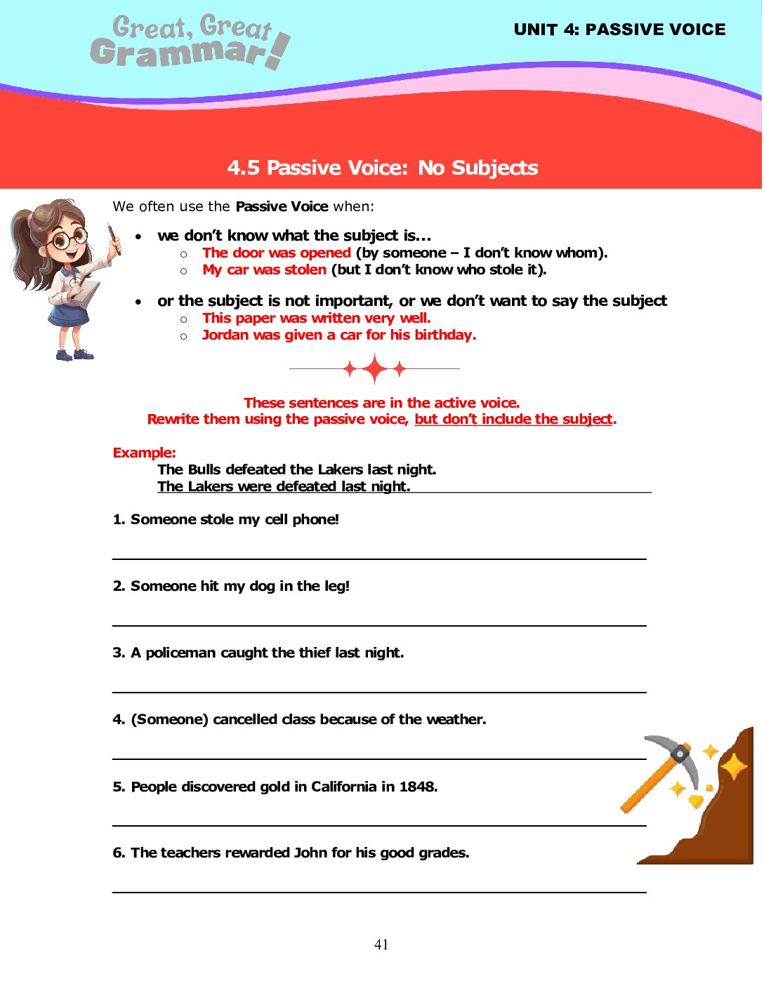 Read more about the article PASSIVE VOICE (5): No Subjects