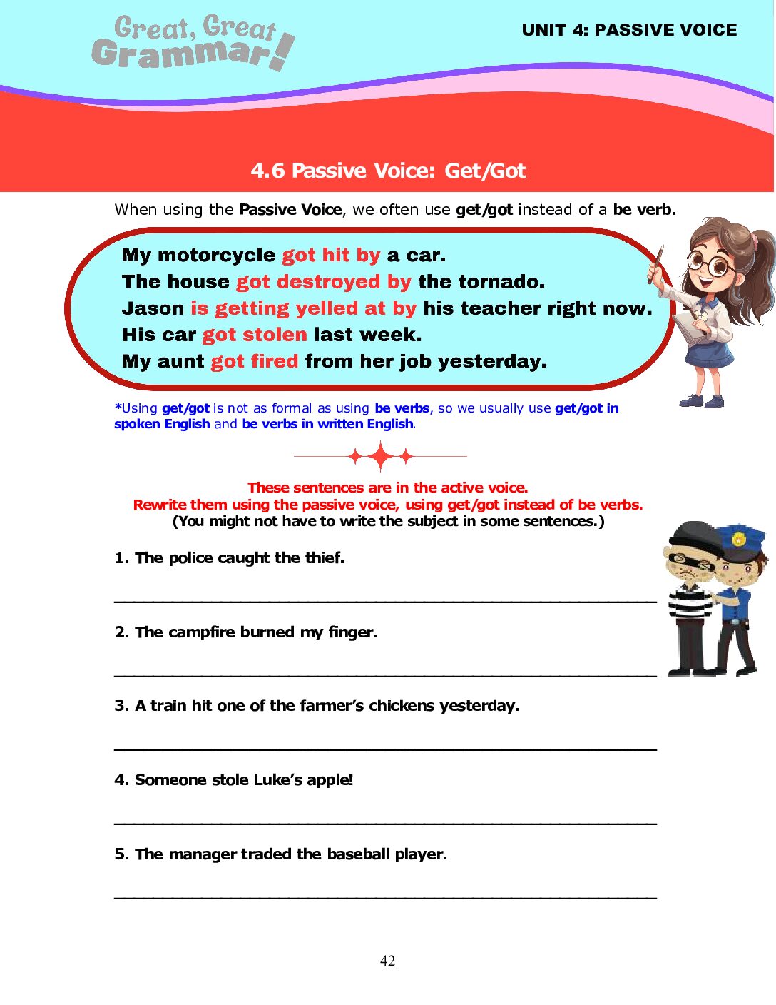 Read more about the article PASSIVE VOICE (6): Get/Got