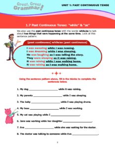 Read more about the article PAST CONTINUOUS TENSE (5): “while” & “as”