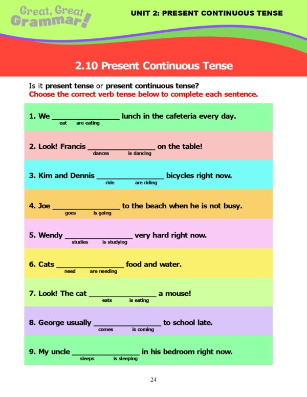 ESL Grammar - Tenses - Stickyball ESL Lessons