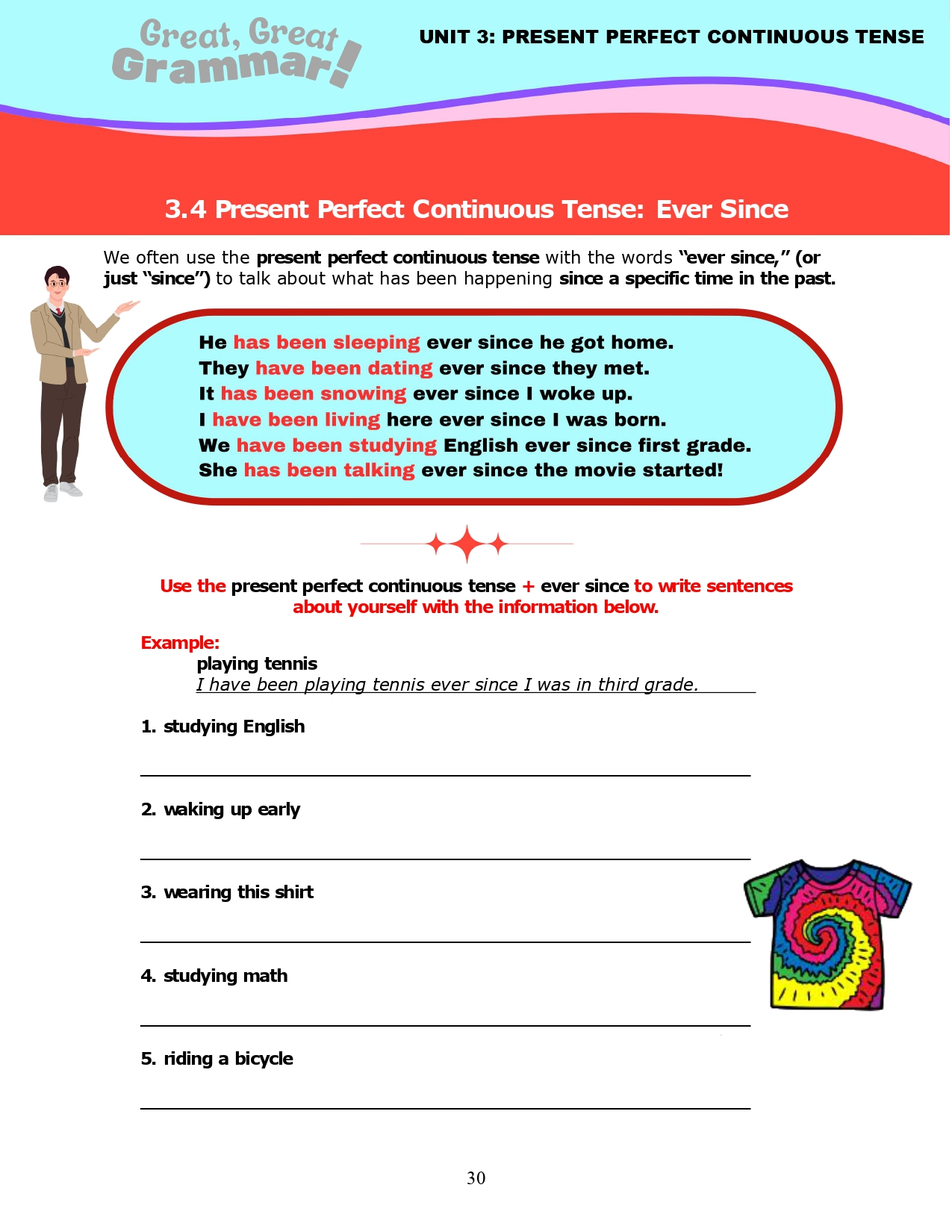 Read more about the article ESL Grammar: PRESENT PERFECT CONTINUOUS TENSE (2) – Ever Since