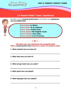 Read more about the article PRESENT PERFECT TENSE (2): Experiences