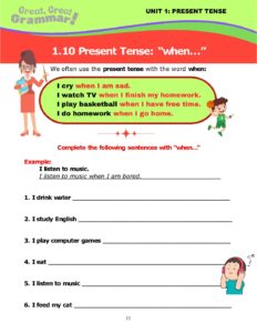 Read more about the article PRESENT TENSE (10): With “when”