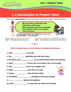 Read more about the article PRESENT TENSE (2): -s/-es