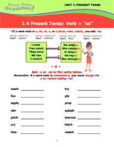 Read more about the article PRESENT TENSE (4): -es